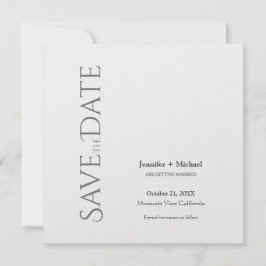 の結婚結婚生活のミニマルな書道の脚本 セーブザデート