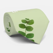 の結婚緑のシックな新郎 ネクタイ (ロール)