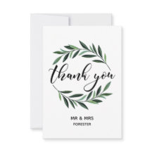 の結婚緑のリースフラットサンキューサンキュー