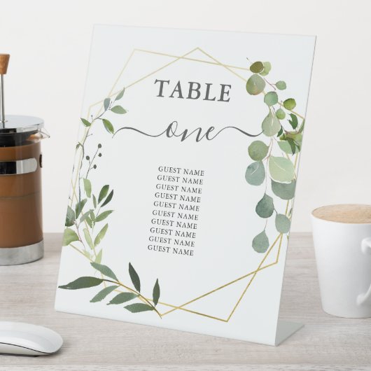 の結婚緑の席 台座サイン (インサイチュ)