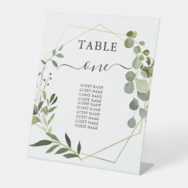 の結婚緑の席 台座サイン