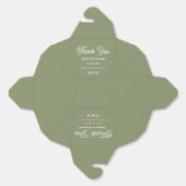 の結婚緑の新郎新婦 フェイバーボックス (見開き)