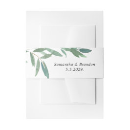 の結婚緑の離れ 招待状ベリーバンド