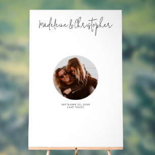 の結婚署名ゲストブックの代替写真 アクリルサイン