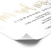 の結婚署名ドリンクの署名サイズを選択 フォトプリント            (角)