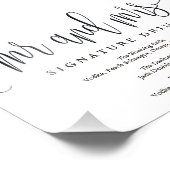 の結婚署名ドリンクの署名サイズを選択 フォトプリント            (角)