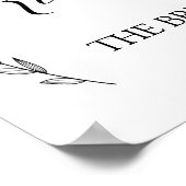 の結婚署名 – 予約テーブルの結婚署名 ポスター (角)