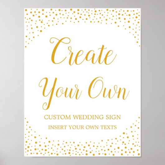 の結婚署名 – 独自の紙吹雪署名を作成 ポスター (正面)