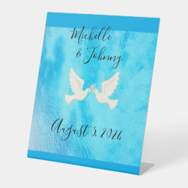 の結婚署名 – 結婚式、すべてのお祝い編集可能 台座サイン