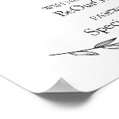 の結婚署名 – Wifiパスワードローレル結婚の署名 ポスター (角)