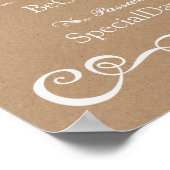 の結婚署名 – Wifiパスワー素朴ドの署名結婚。 ポスター (角)