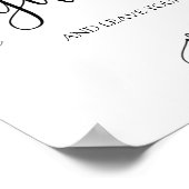 の結婚署名Our Guestbook Sign ポスター (角)