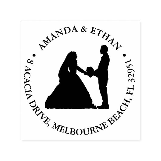 の結婚膝のカップル黒いテーマ セルフインキングスタンプ (デザイン)