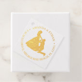 の結婚膝を打つ男性金ゴールドテーマ フェイバータグ (箱)