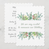 の結婚興奮招待状 招待状 (正面/裏面)