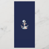 の結婚航海のいかりネイビーブルーピーチメニュー メニュー (裏面)