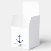 の結婚航海のいかりネイビー白エレガント フェイバーボックス (オープン)