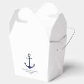 の結婚航海のいかりネイビー白エレガント フェイバーボックス (オープン)