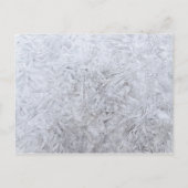 の結婚花嫁の娘 |白いモダン木片エレガント インビテーションポストカード (裏面)