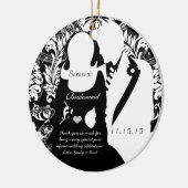 の結婚花嫁の結婚飾り セラミックオーナメント (左)