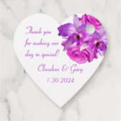 の結婚花嫁の行商人などギフトメッセージカード フェイバータグ (裏面)