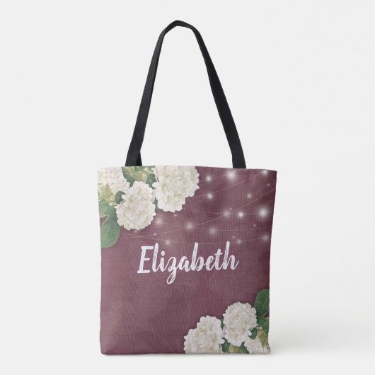 の結婚花嫁メイソンのjarあじさい糸ライト トートバッグ (裏面)