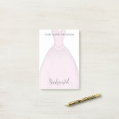 の結婚花嫁可愛いヴィンテージドレスカスタム ポストイット (デスク上)