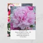 の結婚花屋の名刺はがき ポストカード (正面/裏面)