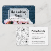 の結婚花屋 |エレガント花束 名刺 (正面/裏面)
