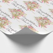 の結婚花束に名前を付ける ラッピングペーパー (角)