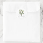 の結婚花束モノグラム ラウンドシール (バッグ)