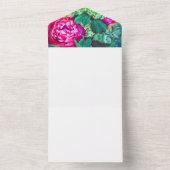 の結婚花束招待状 オールインワン招待状 (内側)