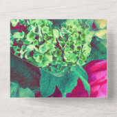 の結婚花束招待状 オールインワン招待状 (裏面)