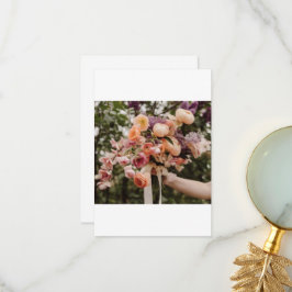 の結婚花束 サンキューカード