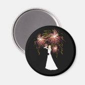 の結婚花火 マグネット (正面/裏面)