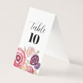 の結婚花絵を描のテーブル番号 (裏面)