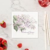 の結婚薄紫開花 スタンダードカクテルナプキン (インサイチュ)