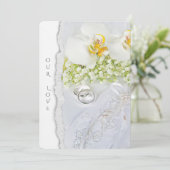 の結婚蘭や輪 招待状 (スタンド正面)