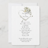 の結婚蘭や輪 招待状 (裏面)