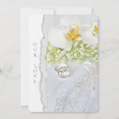 の結婚蘭や輪 招待状 (正面)