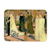の結婚行列， c.1892-93 マグネット (横)