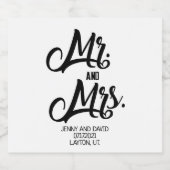 の結婚装飾，ワイン，結婚式の引き出物 ビールラベル (シングルラベル)