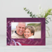 の結婚記念カスタム写真 サンキューカード (スタンド正面)