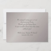 の結婚記念カスタム写真 サンキューカード (裏面)