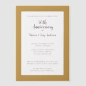 の結婚記念クラシックフォントと縁どの ベラム紙招待状 (正面)