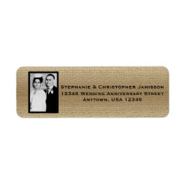 の結婚記念写真名と住所 シール