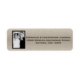 の結婚記念写真名と住所 シール