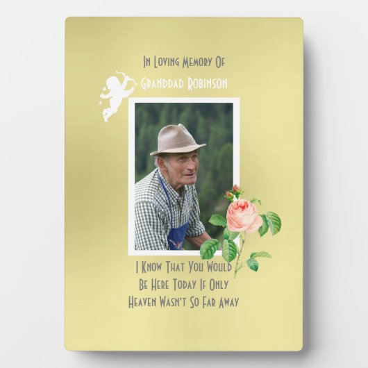 の結婚記念恋しく思の愛する人 フォトプラーク (正面)