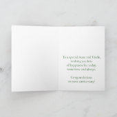 の結婚記念日おばさん&アンクルイエローローズ カード (内部)