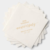 の結婚記念日お祝いの誓いの更新 箔ナプキン (インサイチュ (積み重ね))